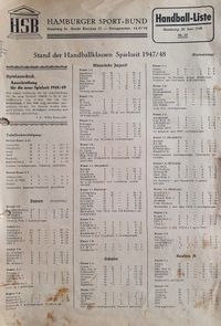 Spielberichtsbogen aus 1948